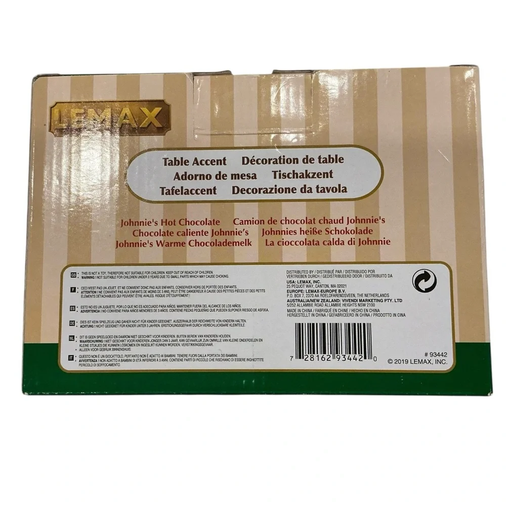 Lemax Johnnie's Hot Chocolate Truck Figurine